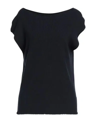 Emporio Armani Woman Sweater Navy Size L Polyamide, Viscose, Cashmere