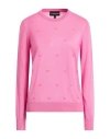 Emporio Armani Woman Sweater Pink Size L Virgin Wool, Acrylic