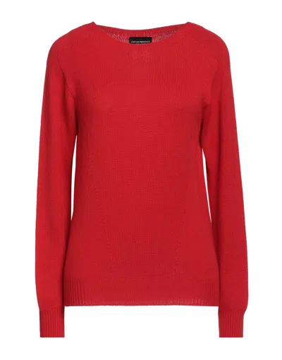 Emporio Armani Sweaters In Red