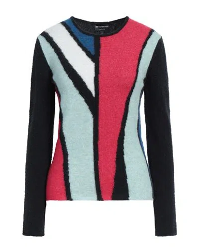 Emporio Armani Woman Sweater Red Size S Alpaca Wool, Polyamide, Elastane
