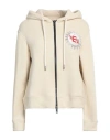 Emporio Armani Woman Sweatshirt Beige Size S Cotton In Beige