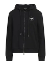 Emporio Armani Woman Sweatshirt Black Size L Cotton