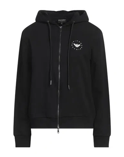 Emporio Armani Woman Sweatshirt Black Size L Cotton
