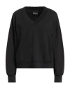 Emporio Armani Woman Sweatshirt Black Size L Cotton, Elastane In Multi