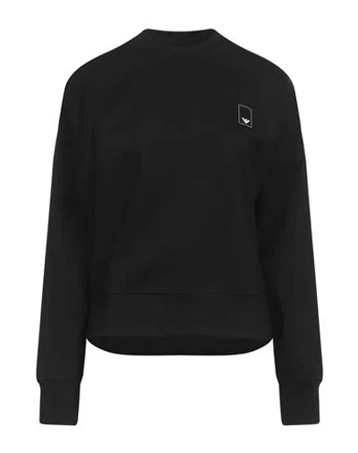 Emporio Armani Logo-appliqué Sweatshirt In Black