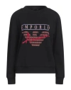 Emporio Armani Woman Sweatshirt Black Size M Cotton, Elastane In Black