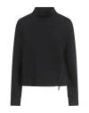 Emporio Armani Woman Sweatshirt Black Size M Cotton, Polyester, Elastane