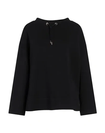 Emporio Armani Woman Sweatshirt Black Size S Cotton, Polyester, Elastane