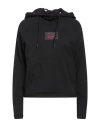 Emporio Armani Woman Sweatshirt Black Size Xs Cotton, Elastane In Black