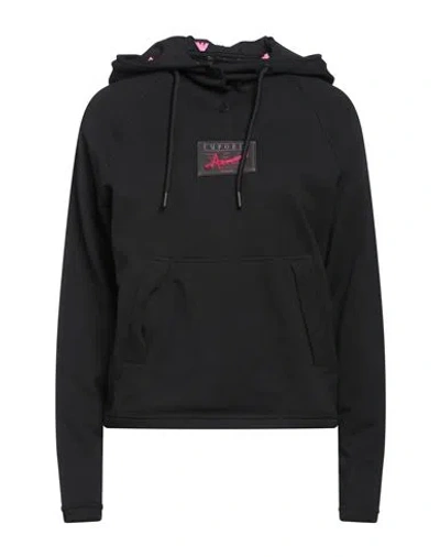 Emporio Armani Woman Sweatshirt Black Size Xs Cotton, Elastane