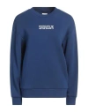 Emporio Armani Woman Sweatshirt Blue Size L Cotton In Blue