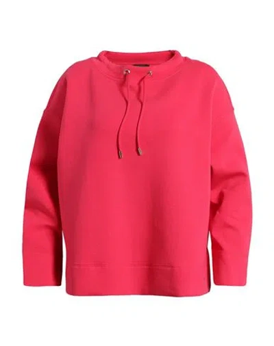 Emporio Armani Woman Sweatshirt Fuchsia Size L Cotton, Polyester, Elastane In Pink