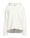 Emporio Armani Woman Sweatshirt Ivory Size 10 Viscose, Polyester, Elastane In White