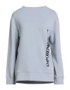 Emporio Armani Woman Sweatshirt Light Grey Size L Modal, Polyester, Elastane In Gray