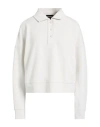Emporio Armani Woman Sweatshirt Light Grey Size L Polyester, Viscose, Elastane In White