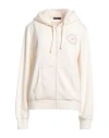 Emporio Armani Woman Sweatshirt Off White Size 2 Cotton, Polyester