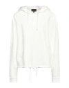 Emporio Armani Logo-embroidered Hoodie In Off White