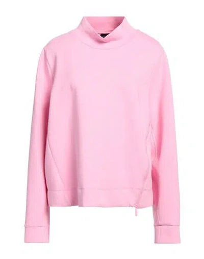Emporio Armani Woman Sweatshirt Pink Size S Cotton, Polyester, Elastane