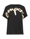 Emporio Armani Woman T-shirt Black Size L Cotton