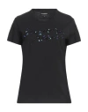 Emporio Armani Woman T-shirt Black Size L Cotton