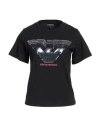 Emporio Armani Woman T-shirt Black Size L Cotton
