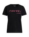 Emporio Armani Woman T-shirt Black Size L Cotton In Black