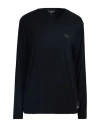 Emporio Armani Woman T-shirt Black Size L Viscose, Elastane In Black