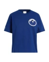 Emporio Armani Woman T-shirt Blue Size L Cotton In Blue
