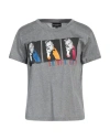 Emporio Armani Woman T-shirt Grey Size 14 Cotton In Grey