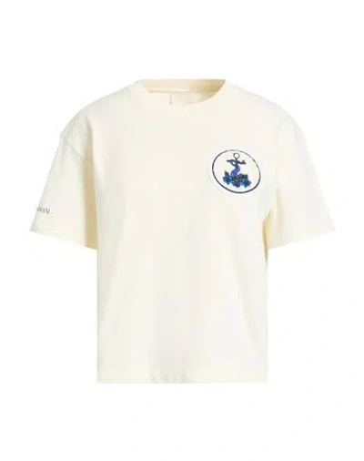 Emporio Armani Woman T-shirt Ivory Size L Cotton In Neutral