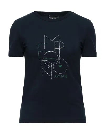 Emporio Armani T-shirts In Blue