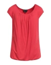 Emporio Armani Woman T-shirt Red Size 16 Viscose, Elastane