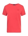 Emporio Armani Woman T-shirt Red Size L Cotton In Red