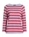 Emporio Armani Woman T-shirt Red Size L Viscose, Polyester In Red