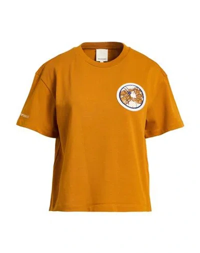 Emporio Armani Woman T-shirt Rust Size M Cotton In Orange