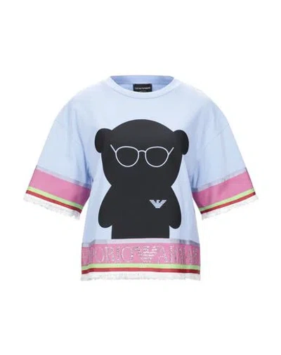 Emporio Armani T-shirts In Blue