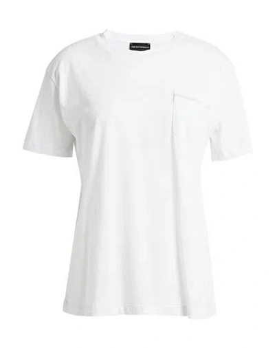 Emporio Armani Woman T-shirt White Size 12 Cotton
