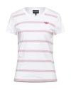 Emporio Armani Woman T-shirt White Size L Cotton In White