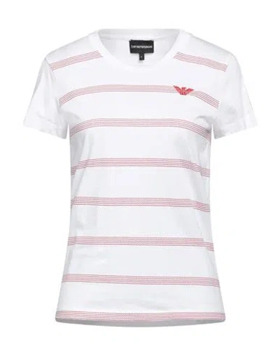 Emporio Armani Woman T-shirt White Size L Cotton