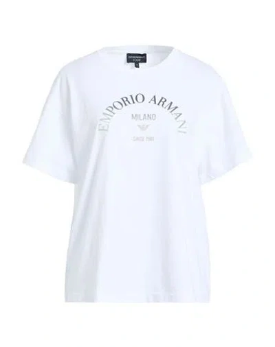 Emporio Armani Woman T-shirt White Size L Cotton