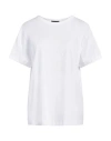 EMPORIO ARMANI EMPORIO ARMANI WOMAN T-SHIRT WHITE SIZE XL COTTON