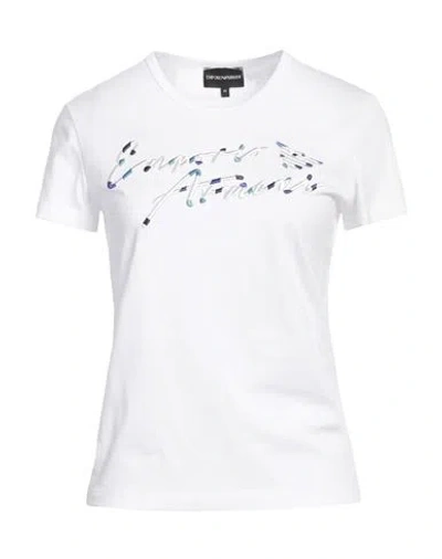 Emporio Armani Woman T-shirt White Size Xs Cotton