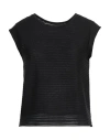 Emporio Armani Woman Top Black Size Xs Polyester, Elastane