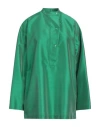 Emporio Armani Woman Top Green Size 6 Polyester, Silk In Green