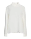 Emporio Armani Woman Top Ivory Size 10 Silk In White