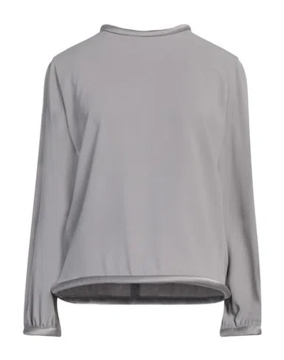 Emporio Armani Woman Top Lead Size 12 Acetate, Viscose In Gray