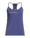 Emporio Armani Woman Top Purple Size L Viscose, Elastane In Purple