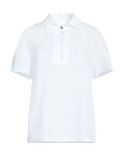 Emporio Armani Woman Top White Size 8 Cotton