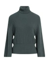Emporio Armani Woman Turtleneck Dark Green Size Xl Wool, Acrylic, Polyamide, Elastane
