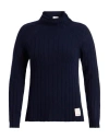 Emporio Armani Woman Turtleneck Midnight Blue Size M Wool, Viscose, Polyamide, Cashmere